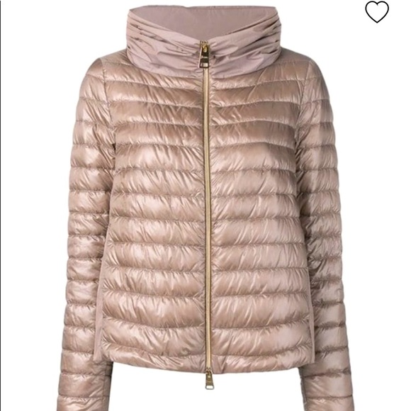 Herno Jackets \u0026 Coats | Herno Down Taffeta Pleat Back Jacket | Color: Pink | Size: L | Christinebache's Closet